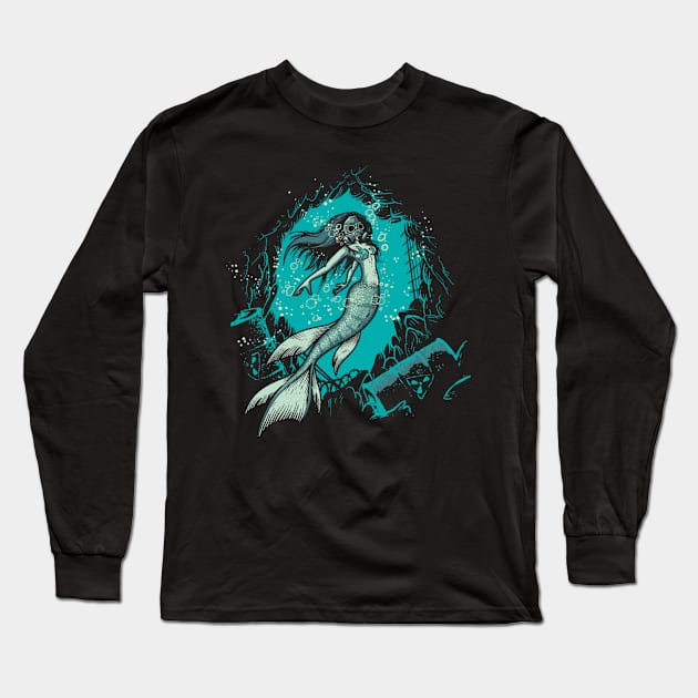 Polluted Fantasy Long Sleeve T-Shirt by LetterQ